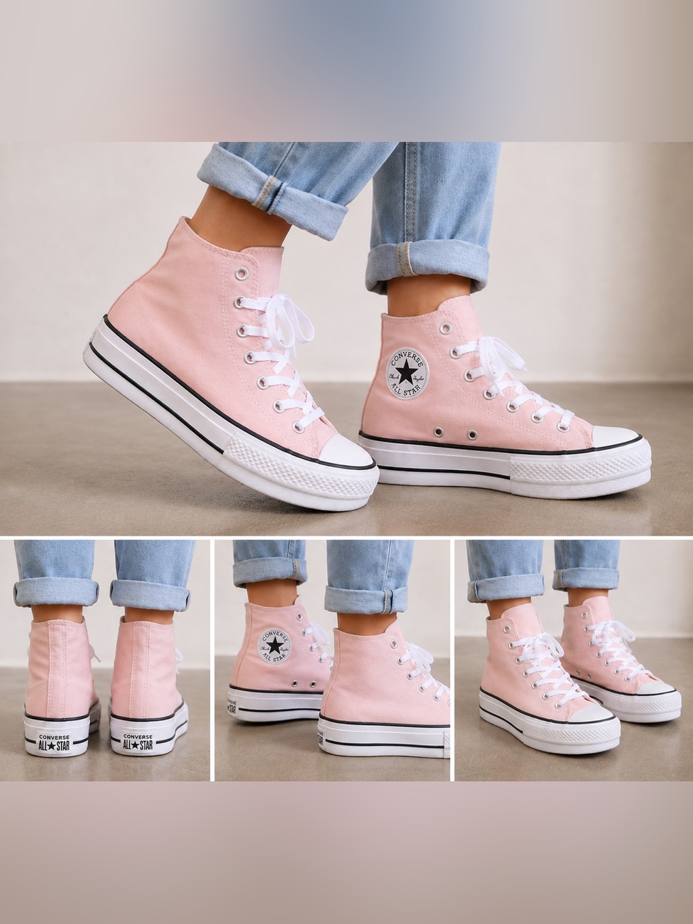 Converse Chuck Taylor All Star Lift Platform High Top Women’s 7 Donut Glaze Pink